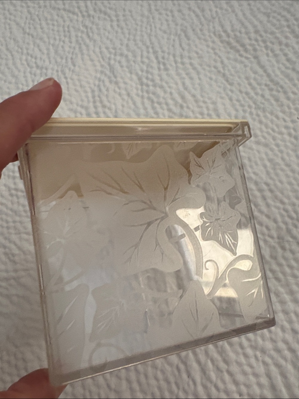 Vintage Clear Acrylic Q-Tip Holder Excellent Condition - Picture 6 of 10